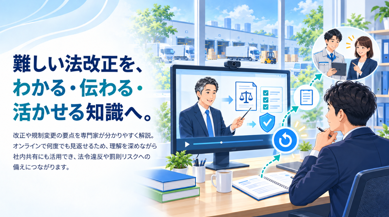 難しい法改正を、わかる・伝わる・活かせる知識へ。